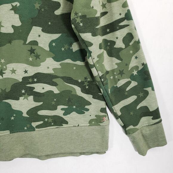 Danskin Hoodie Womens Medium Green Camo Long Sleeve Casual Pullover Sweatshirt - Picture 3 of 7
